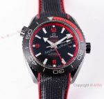 VS Factory Swiss Omega Seamaster Planet Ocean Deep 8906 Watch Black & Red